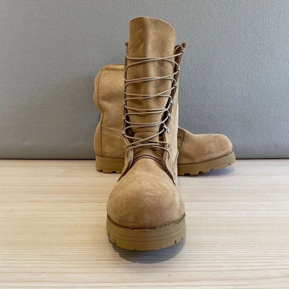Belleville 790 Waterproof Gore-Tex Combat Boots Tan Suede Vibram Size 13.5W NEW